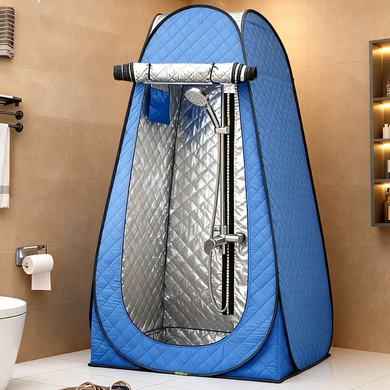 Outdoor Camping Toilet Tent - เต็นท์พกพาสำหรับอาบน้ำในฤดูหนาว ห้องเปลี่ยนเสื้อผ้ากันน้ำสำหรับตั้งแคมป์กลางแจ้ง ห้องน้ำสำหรับตกปลาบนน้ำแข็ง