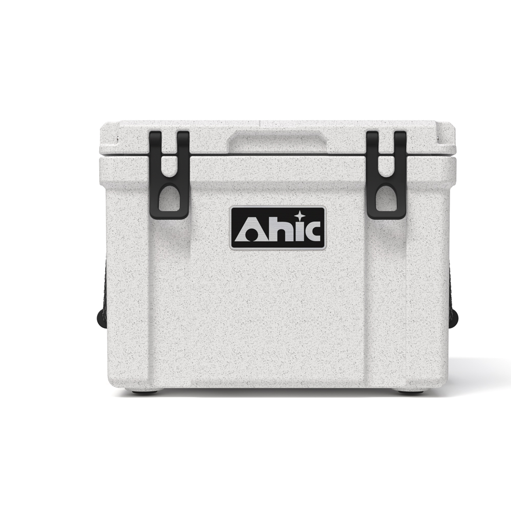 Outdoor Camping Box - กล่องเก็บความเย็นสำหรับตกปลา ขนาด 25 ลิตร สีขาวลายหินอ่อน คุณสมบัติพิเศษ