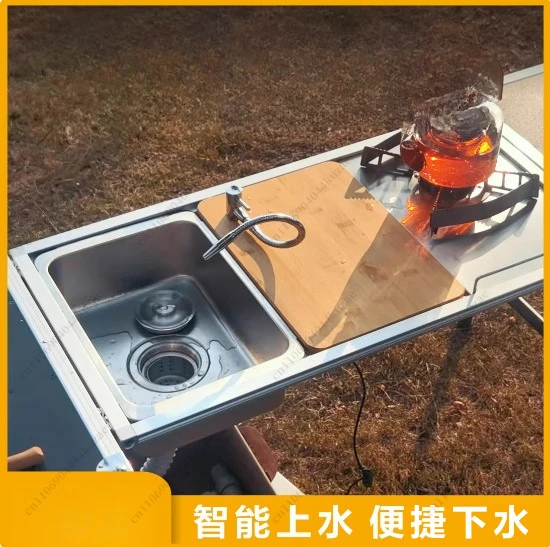 Outdoor Camping Kitchen With Sink - ชุดอุปกรณ์ครัวสำหรับตั้งแคมป์ FMT สำหรับ Snow Peak Outdoor