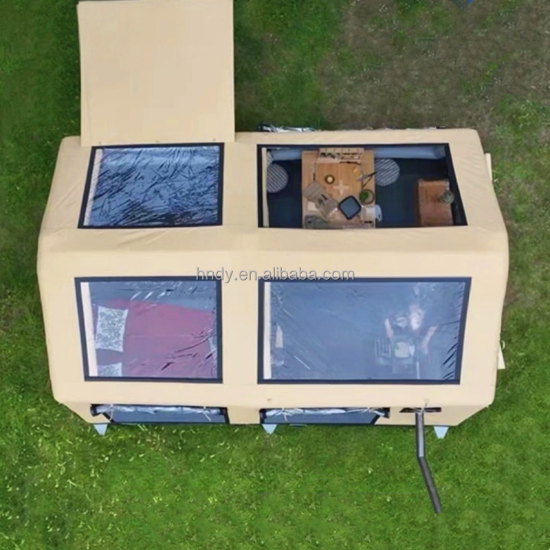 Outdoor Inflatable Camping Tent With Air Pump - เต็นท์เป่าลม PVC กันน้ำสำหรับตั้งแคมป์กลางแจ้งขนาดใหญ่ พร้อมปั๊มลม สำหรับ 5-8