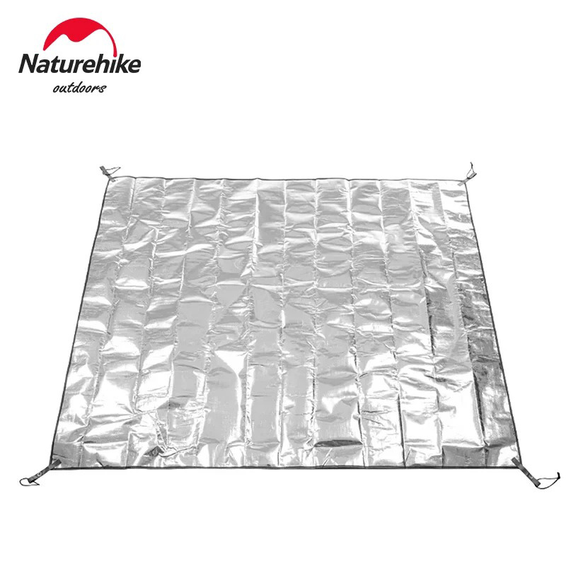 Outdoor Camping Heated Blanket - Naturehike Camping Matโฟมฟอยล์ผ้าห่มอลูมิเนียมฉนวนกันความร้อนฟอยล์เสื่อปิกนิกความร้อนเต็นท์กลางแจ้งรอยเท้าสะท้อนความร้อน