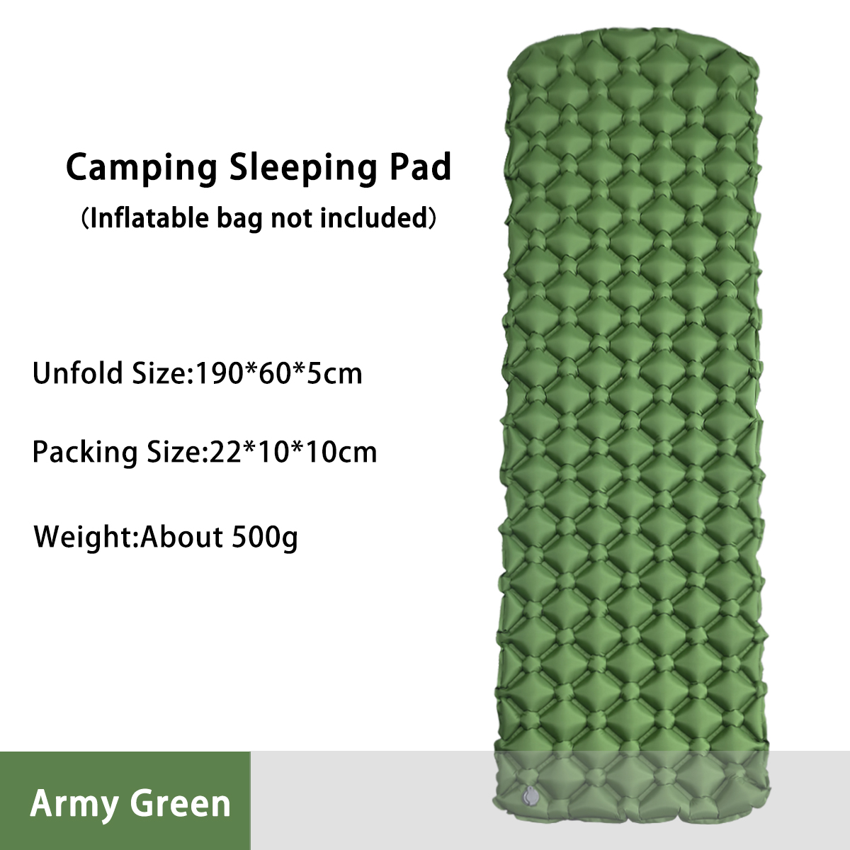 Outdoor Camping Mattress - ที่นอนเป่าลมสำหรับตั้งแคมป์ในเต็นท์ เตียงพับสำหรับแคมป์ แผ่นรองนอน ผ้าห่มปิกนิก แผ่นรองนอนสำหรับเดินทาง อุปกรณ์แคมป์ปิ้ง