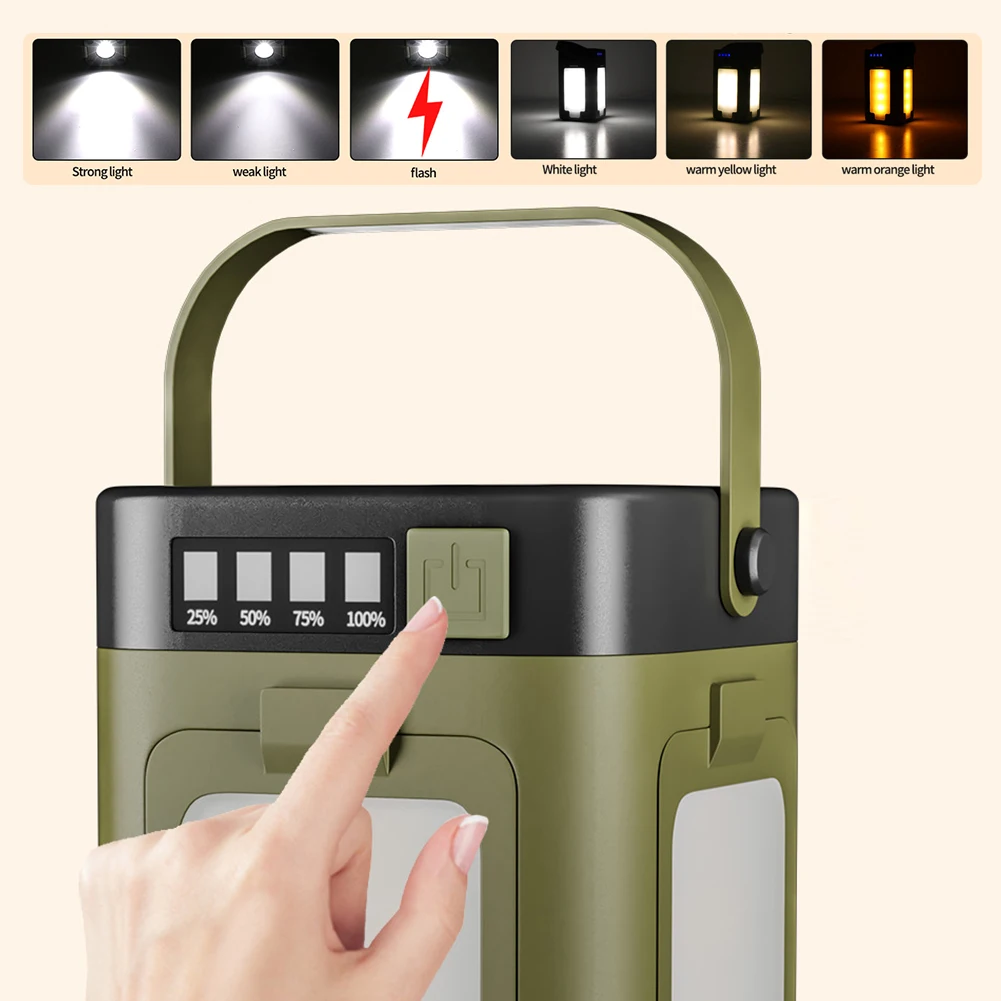 ไฟแคมป์ปิ้งพกพาพลังงานแสงอาทิต - Outdoor Camping Tent บทวิจารณ์และราคา