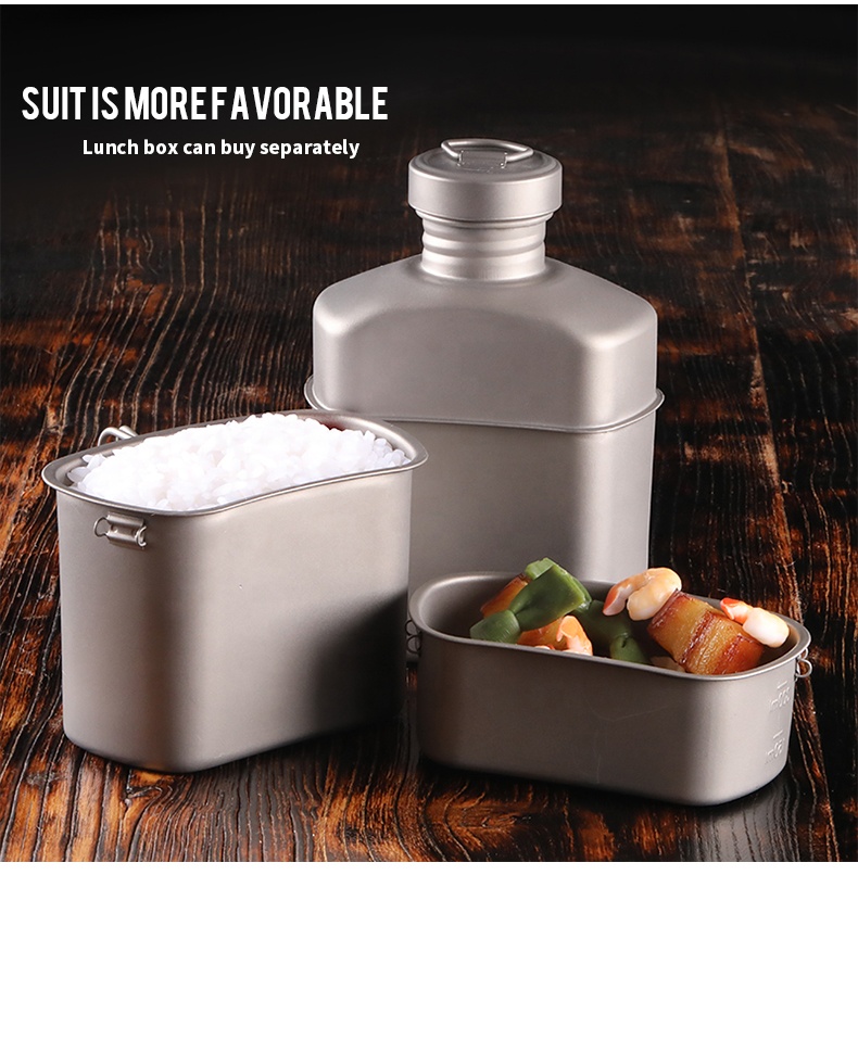 ชุดกาต้มน้ำไทเทเนียมสำหรับกิจก - Outdoor Camping Box บทวิจารณ์และราคา