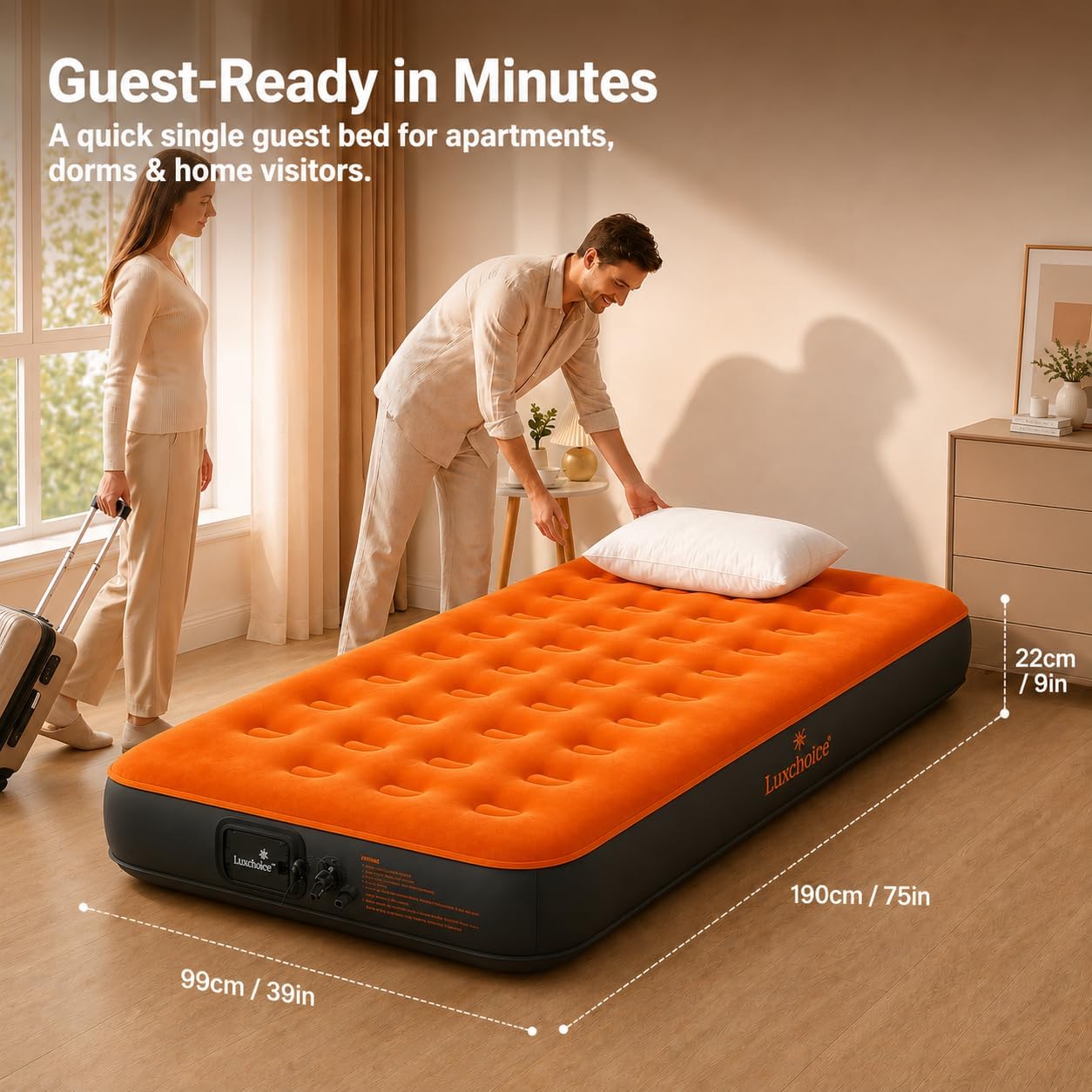 ที่นอนลมคู่พร้อมปั๊มลมในตัว, ท - Outdoor Inflatable Camping Tent With Air Pump บทวิจารณ์และราคา
