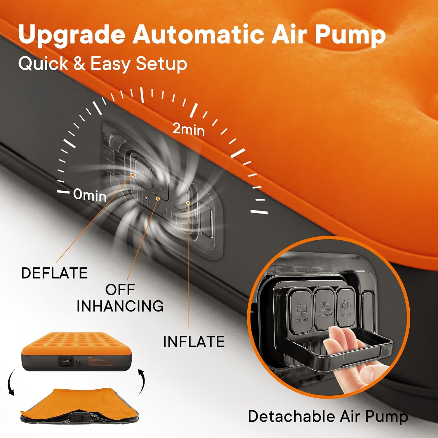ที่นอนลมคู่พร้อมปั๊มลมในตัว, ท - Outdoor Inflatable Camping Tent With Air Pump บทวิจารณ์และราคา