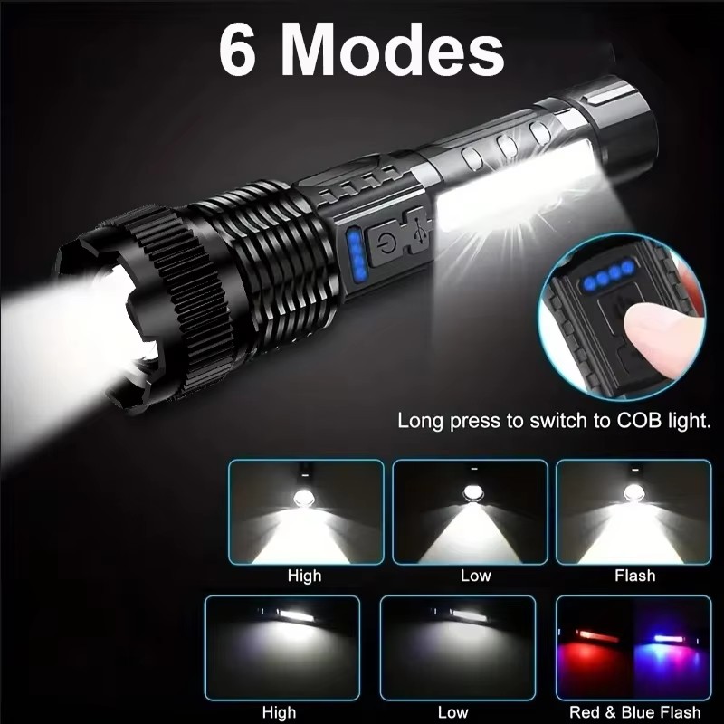 ไฟฉาย LED กำลังสูง 2 ชิ้น/ชุด  - Outdoor Camping Glamping Share บทวิจารณ์และราคา