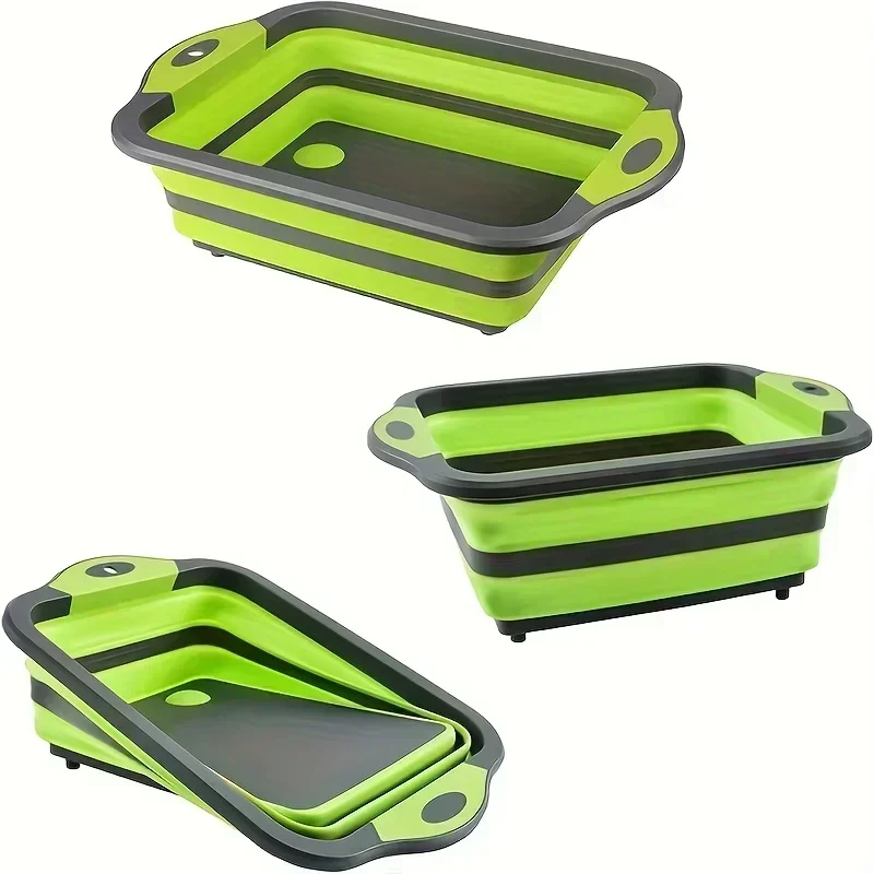 อ่างล้างจานพับได้แบบพกพา อ่างล - Outdoor Camping Kitchen With Sink บทวิจารณ์และราคา