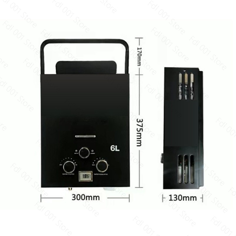 เครื่องทำน้ำอุ่นแก๊สแบบพกพา 6  - Outdoor Camping Gas Heater บทวิจารณ์และราคา