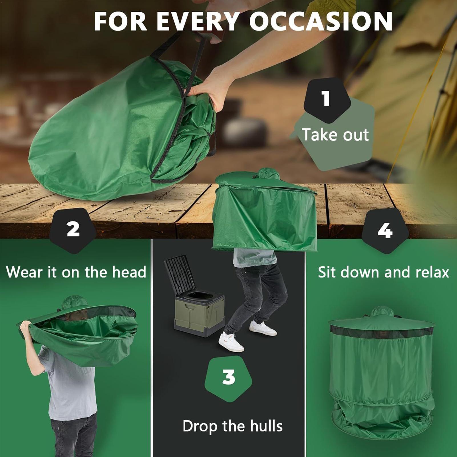เต็นท์ห้องน้ำสำหรับตั้งแคมป์ พ - Outdoor Camping Toilet Tent บทวิจารณ์และราคา