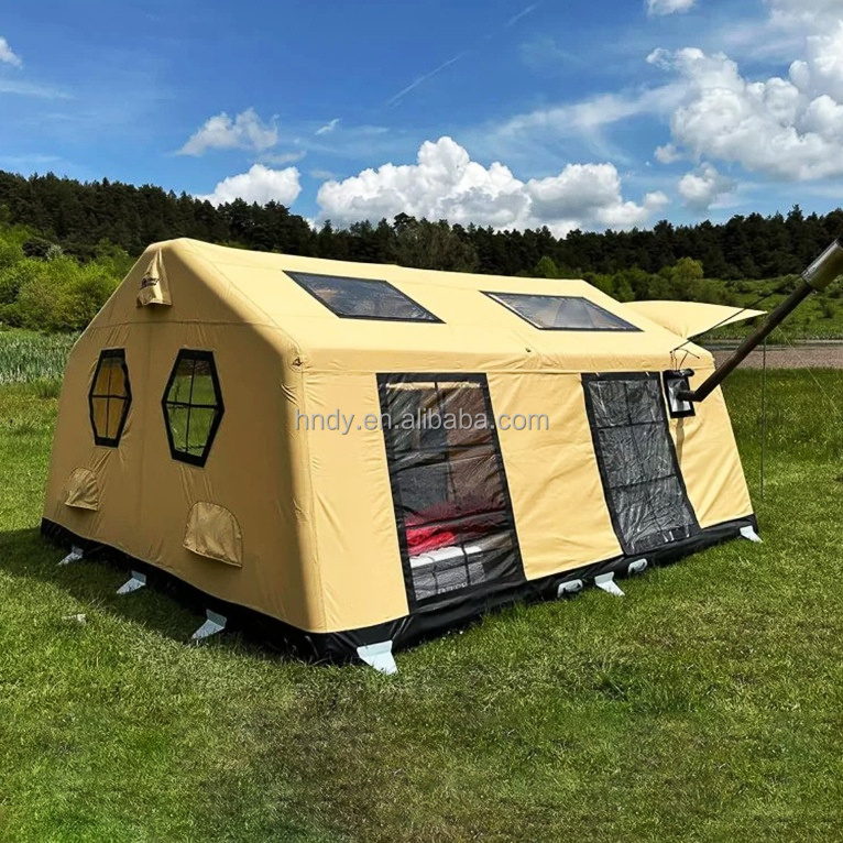 เต็นท์เป่าลม PVC กันน้ำสำหรับต - Outdoor Inflatable Camping Tent With Air Pump บทวิจารณ์และราคา