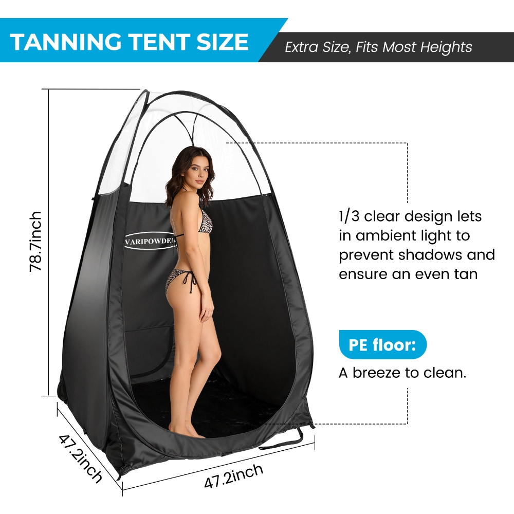 เต็นท์อาบแดดสีดำแบบพกพาสำหรับต - Outdoor Camping Toilet Tent บทวิจารณ์และราคา