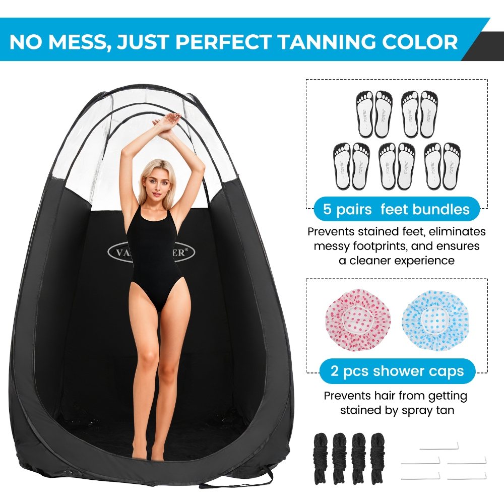 เต็นท์อาบแดดสีดำแบบพกพาสำหรับต - Outdoor Camping Toilet Tent บทวิจารณ์และราคา