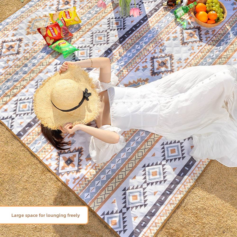 เสื่อปิกนิกสไตล์ชนเผ่าหนาพิเศษ - Outdoor Camping Mat Waterproof บทวิจารณ์และราคา