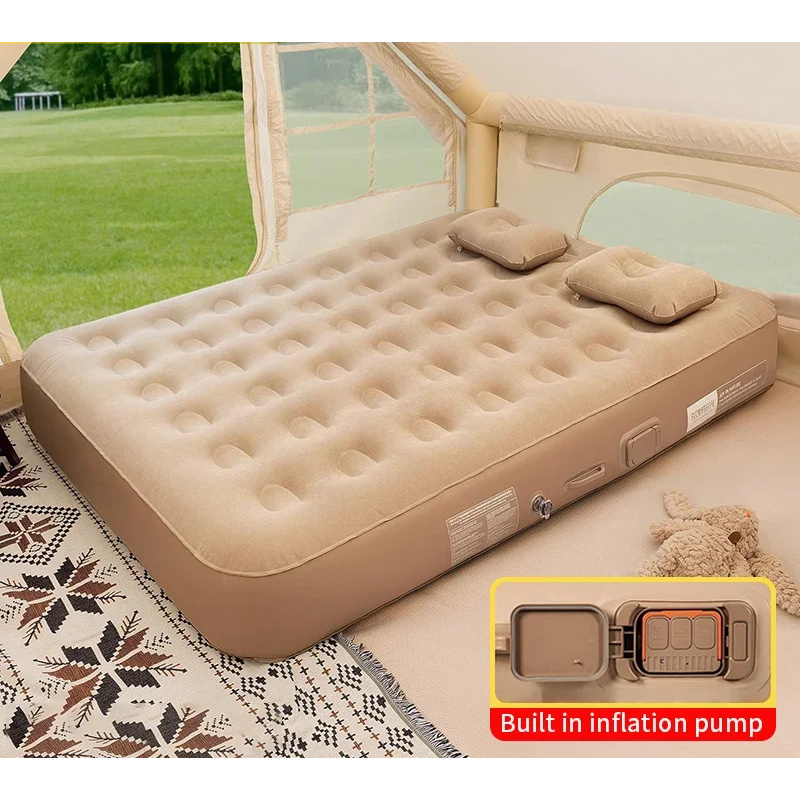 ที่นอนลมแบบใหม่พร้อมปั๊มในตัว  - Camping Outdoor Or Indoor บทวิจารณ์และราคา