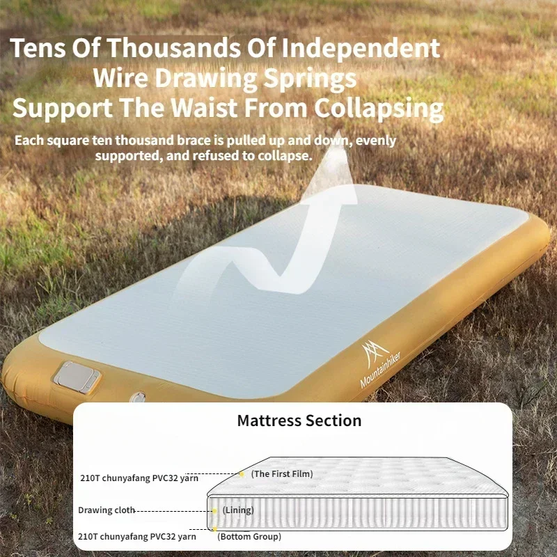 ที่นอนเป่าลมอัตโนมัติสำหรับ 2  - Outdoor Camping Mattress บทวิจารณ์และราคา