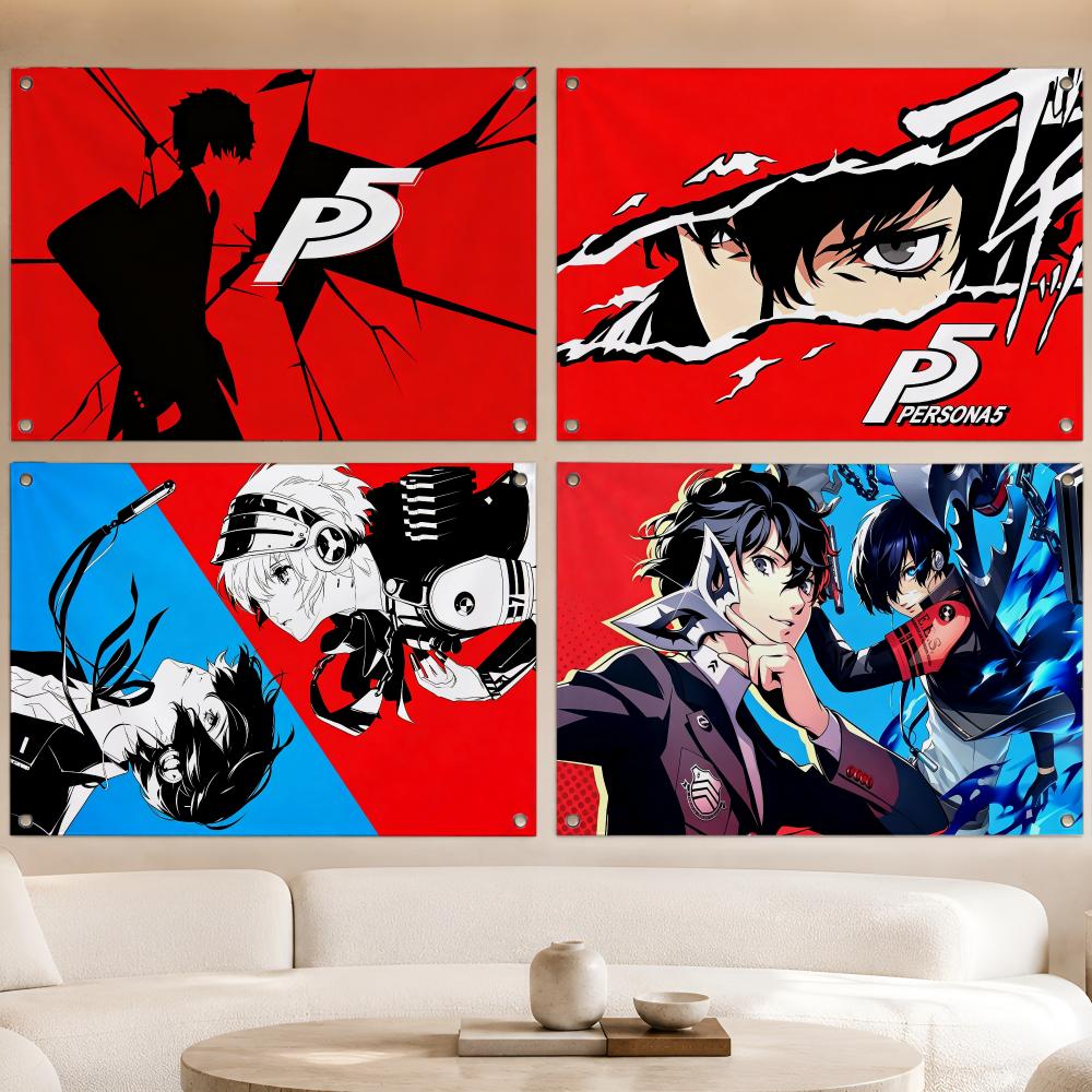 ธงแฟนเกม RPG ญี่ปุ่น Persona แ - Japanese Outdoor Camping บทวิจารณ์และราคา