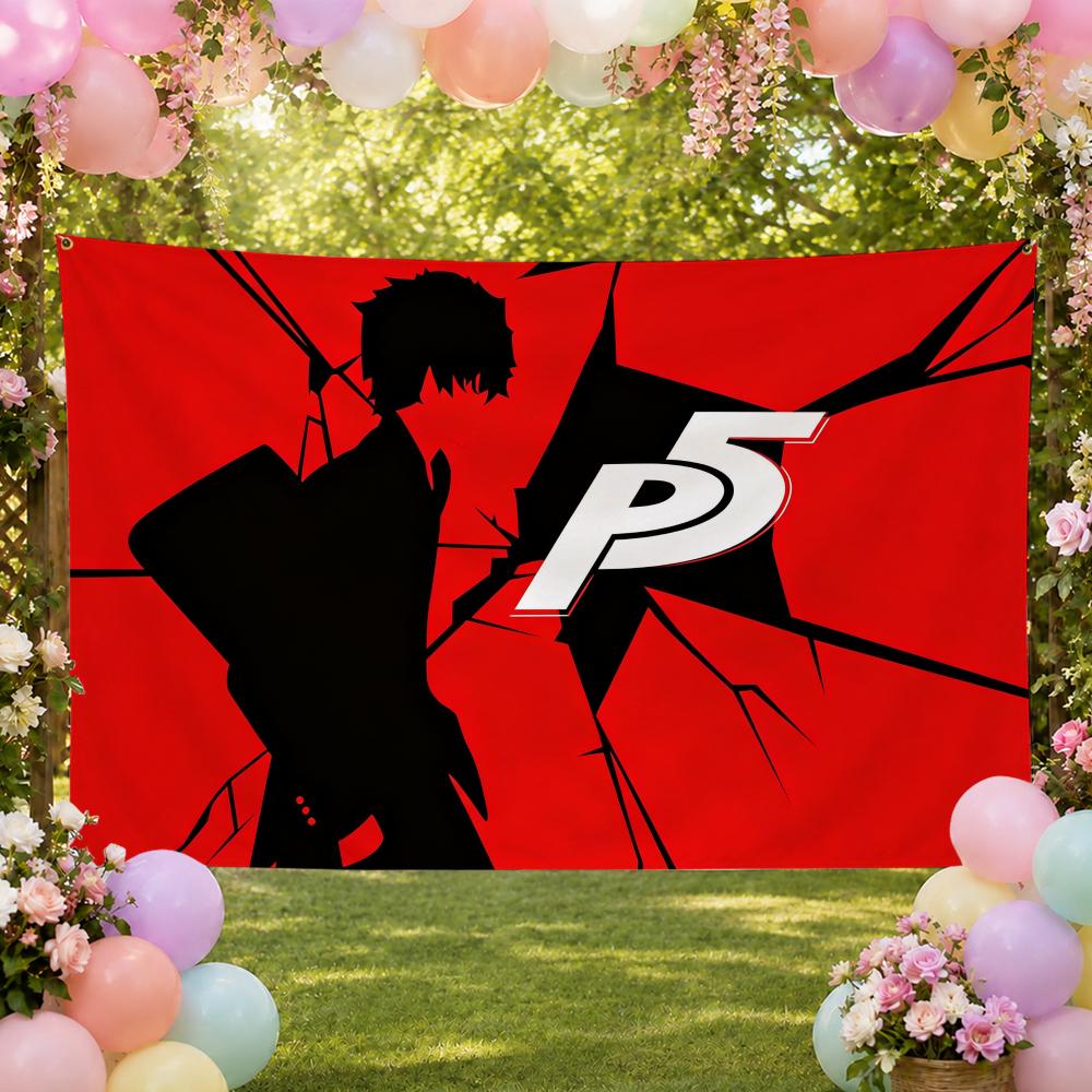 ธงแฟนเกม RPG ญี่ปุ่น Persona แ - Japanese Outdoor Camping บทวิจารณ์และราคา