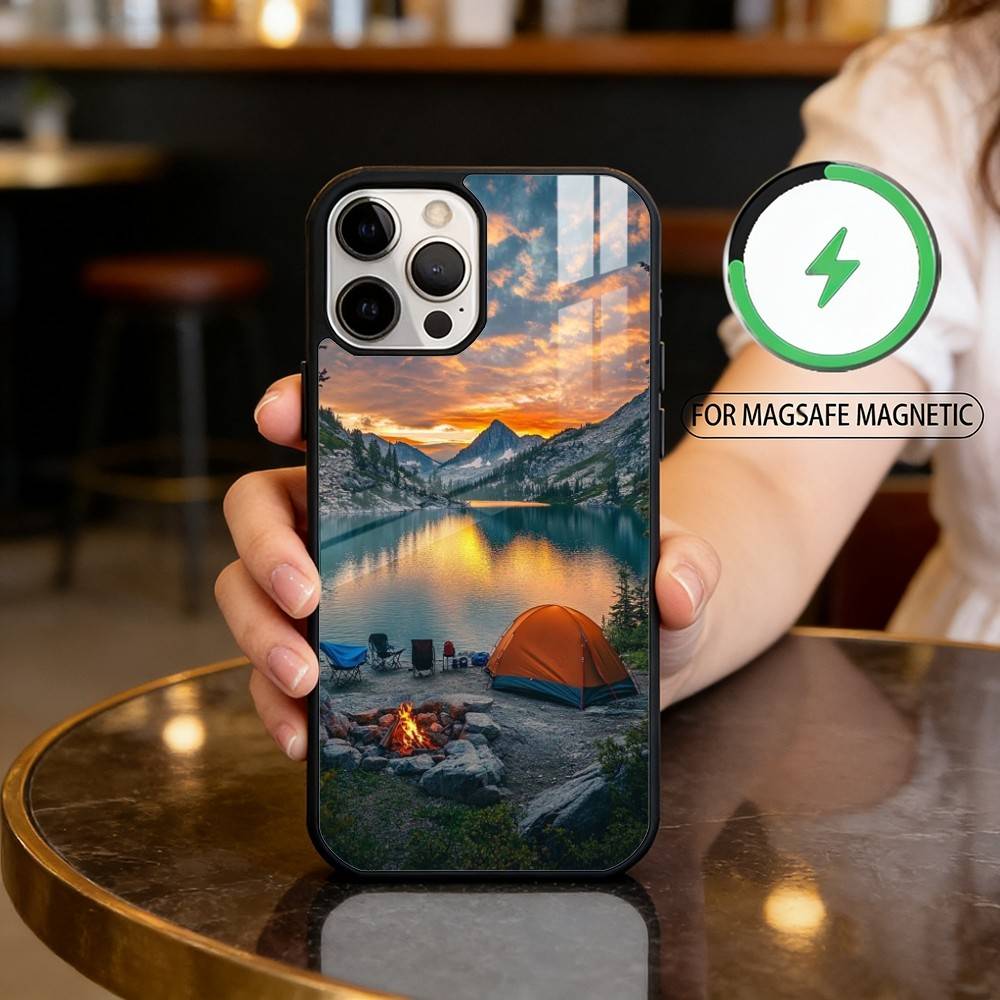 เคสโทรศัพท์ลายธรรมชาติภูเขาสำห - Outdoor Camping Quotes บทวิจารณ์และราคา