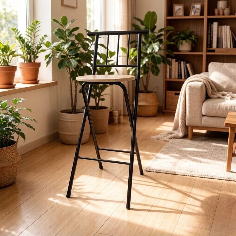 เก้าอี้สูงพับได้แบบมีพนักพิงสำ - Outdoor Camping High Chair บทวิจารณ์และราคา