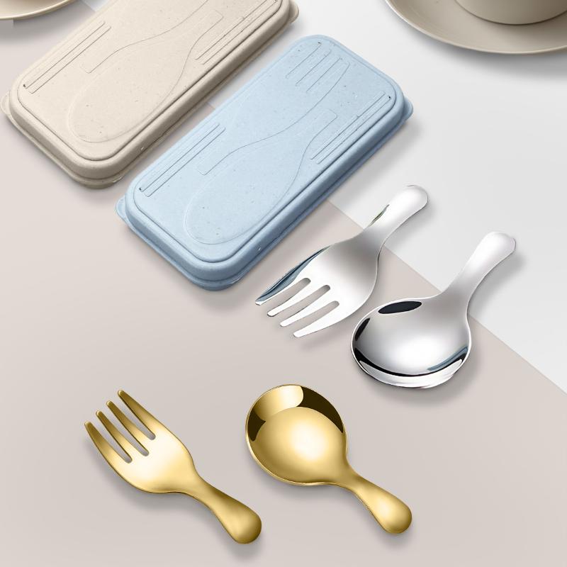 ชุดช้อนส้อมสแตนเลส 2 ชิ้น แบบพ - Outdoor Camping Box บทวิจารณ์และราคา