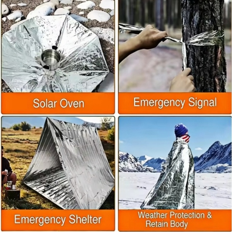 ผ้าห่มกันความร้อนไมลาร์สำหรับเ - Outdoor Camping Heated Blanket บทวิจารณ์และราคา