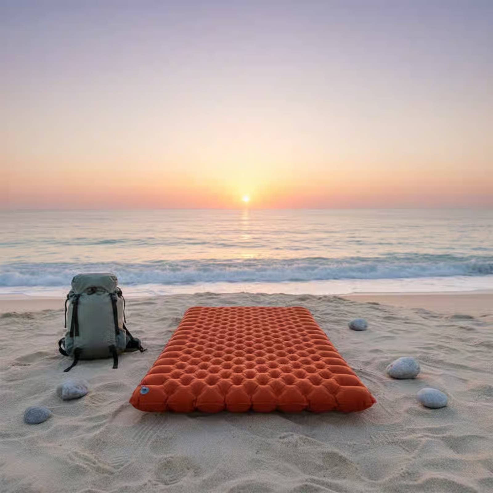 เสื่อตั้งแคมป์แบบเป่าลมไนลอน T - Outdoor Camping Mattress บทวิจารณ์และราคา