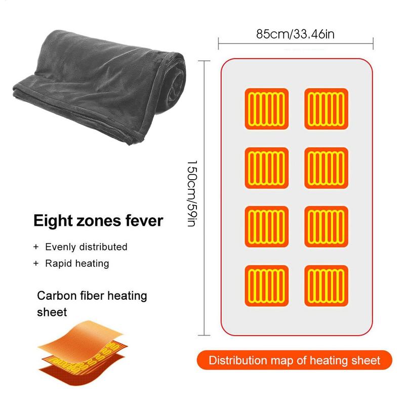 ผ้าคลุมไหล่อุ่นเครื่องทําความร - Outdoor Camping Heated Blanket บทวิจารณ์และราคา