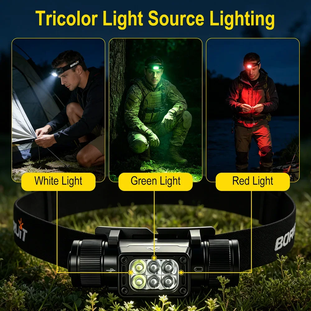 BORUiT HP360 ไฟฉายคาดศีรษะ 800 - Outdoor Camping Glamping Share บทวิจารณ์และราคา