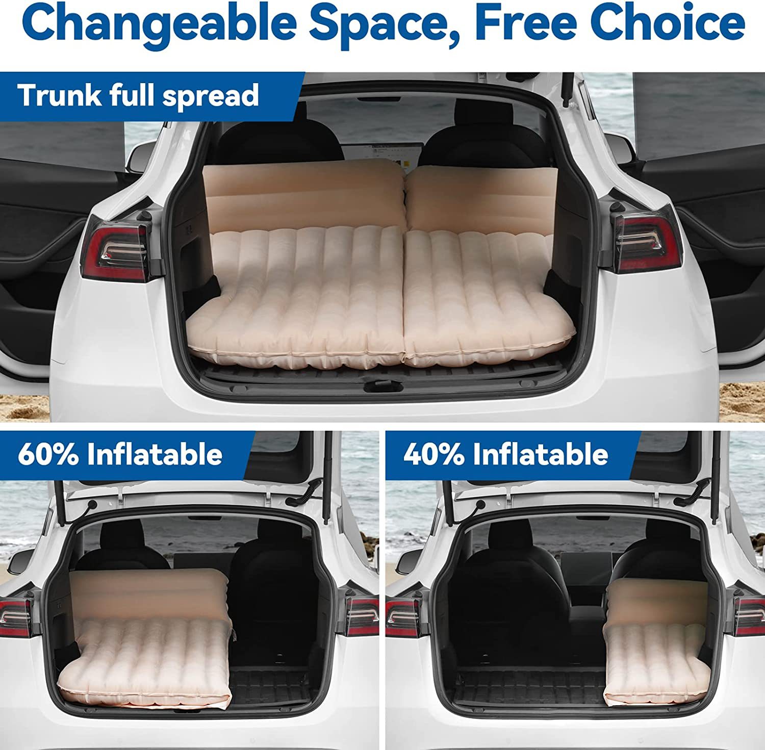 รถInflatableเตียงสําหรับTeslaร - Outdoor Camping Mattress บทวิจารณ์และราคา