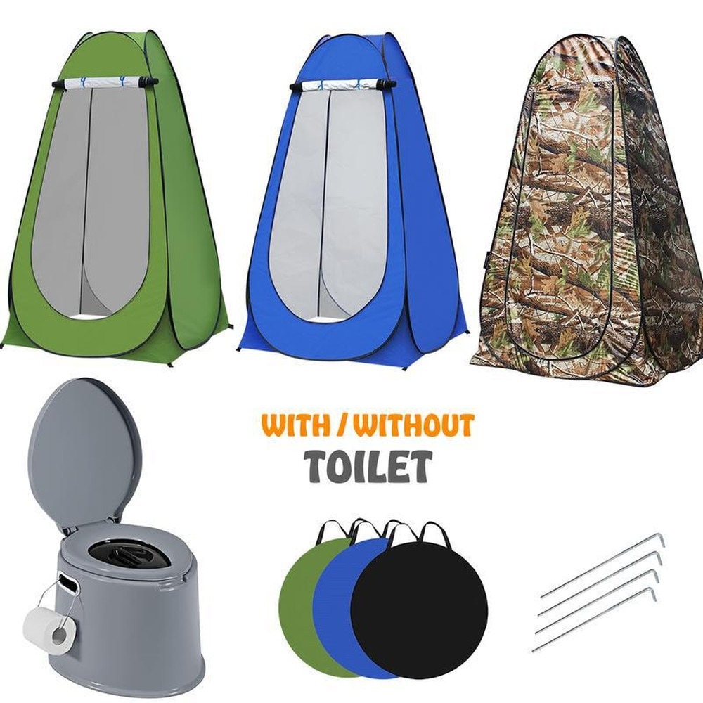 เต็นท์ป๊อปอัพสำหรับใช้งานกลางแ - Outdoor Camping Toilet Tent บทวิจารณ์และราคา