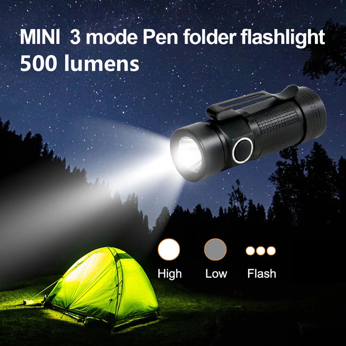 3 ชิ้น/เซ็ต ไฟฉายกันสั่นสะเทือ - Outdoor Camping Glamping Share บทวิจารณ์และราคา