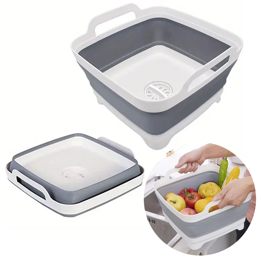 อ่างล้างผักผลไม้แบบพับได้ 1 ชิ - Outdoor Camping Kitchen With Sink บทวิจารณ์และราคา