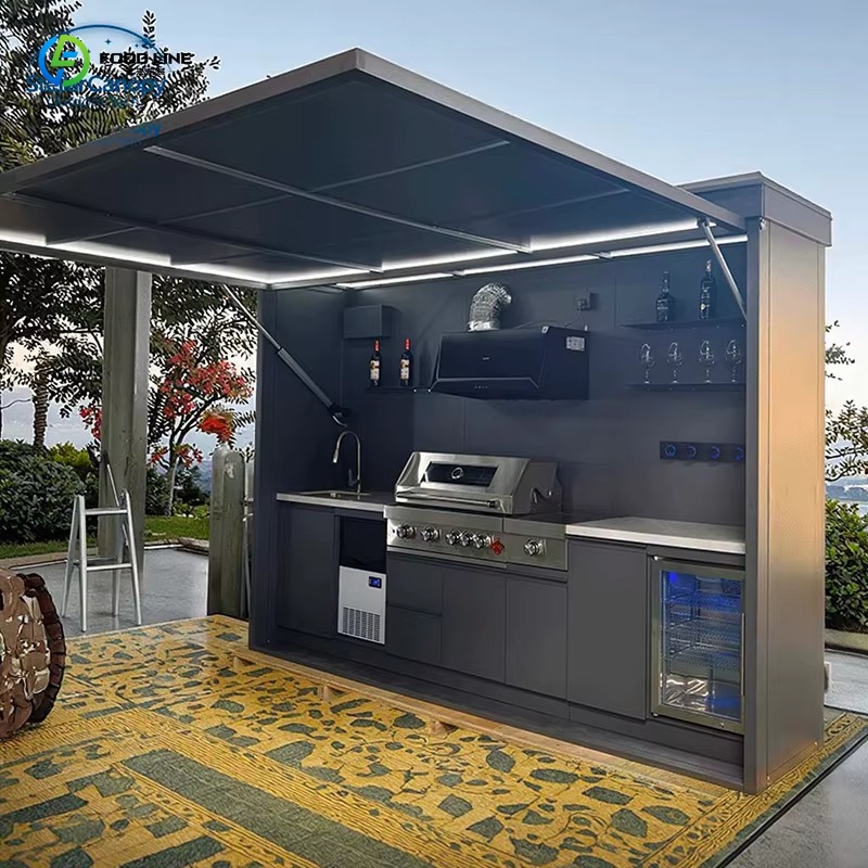 ชุดครัวแคมป์ปิ้งกลางแจ้งแบบปรั - Outdoor Camping Kitchen With Sink บทวิจารณ์และราคา