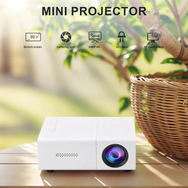 โปรเจคเตอร์ LED ขนาดเล็ก 1080P - Outdoor Camping Movies บทวิจารณ์และราคา