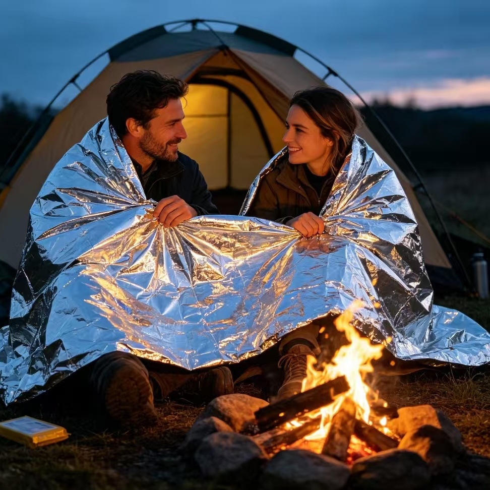 ผ้าห่มฉุกเฉินกันความร้อนไมลาร์ - Outdoor Camping Heated Blanket บทวิจารณ์และราคา