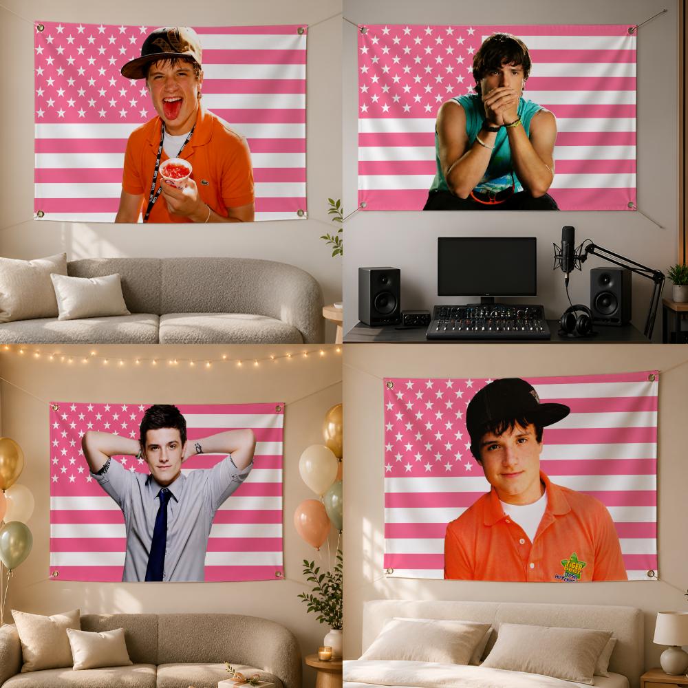 ธงแขวนผนังลายจอช ฮัทเชอร์สัน น - Outdoor Camping Movies บทวิจารณ์และราคา