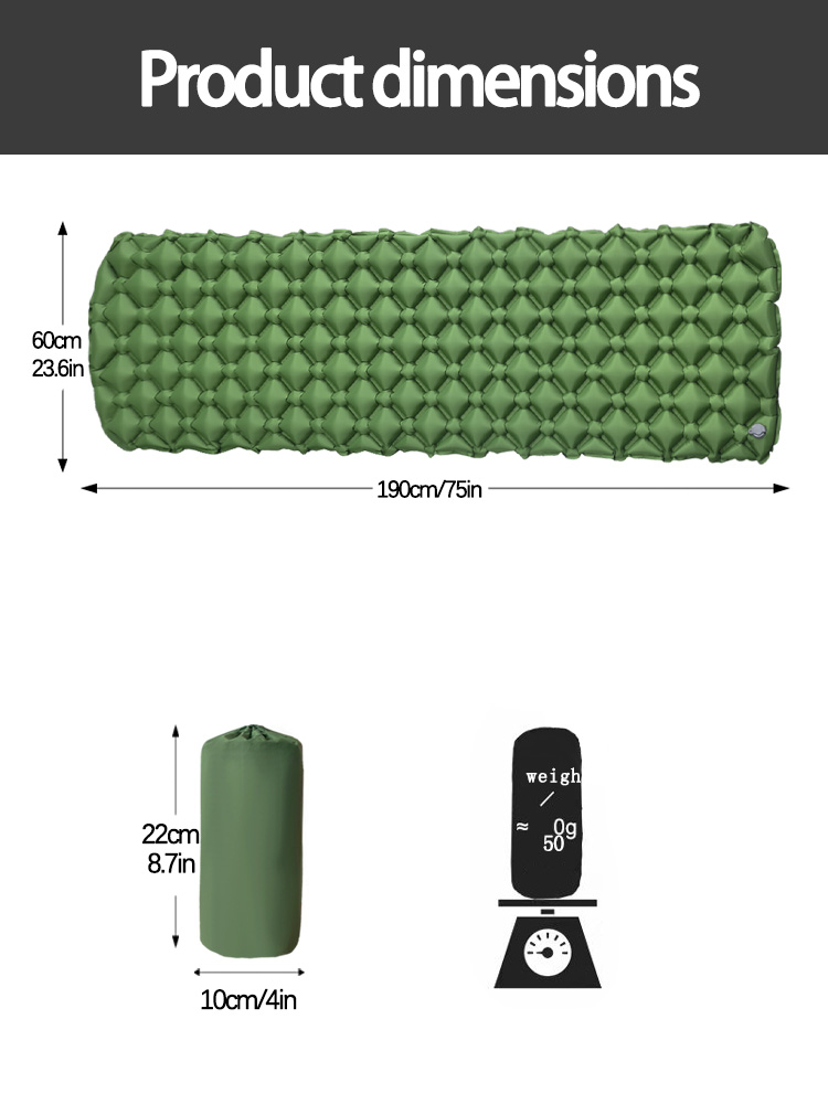 ที่นอนเป่าลมสำหรับตั้งแคมป์ในเ - Outdoor Camping Mattress บทวิจารณ์และราคา